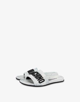 Moschino | Moschino X The Flintstones™ Calfskin Pool Sliders商品图片,