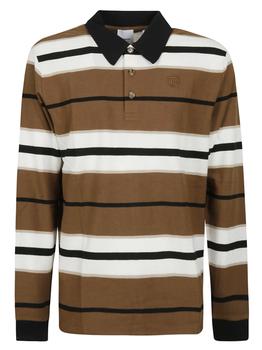 Burberry | Burberry Long-sleeve Stripe Polo Shirt商品图片,6.7折