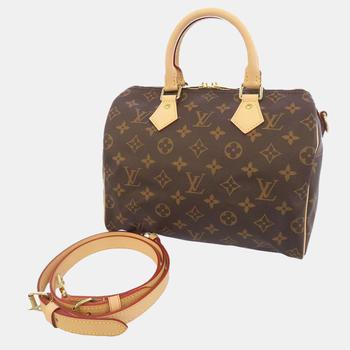 lv女包, [二手商品] Louis Vuitton | Louis Vuitton Brown Monogram Canvas Speedy Bandouliere 25 Satchel Bag商品图片 9.6折