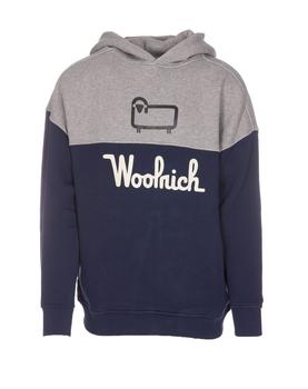 推荐Woolrich Logo Printed Hoodie商品