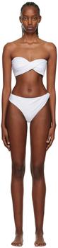 ROSETTA GETTY, ROSETTA GETTY | White Twisted Bikini商品图片 额外8.5折, 独家减免邮费, 额外八五折