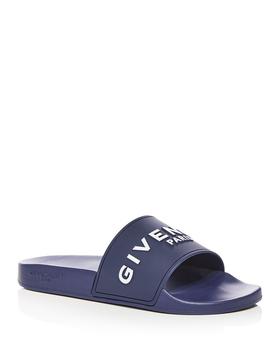 纪梵希男鞋, Givenchy | Men's Paris Logo Slide Sandals商品图片 