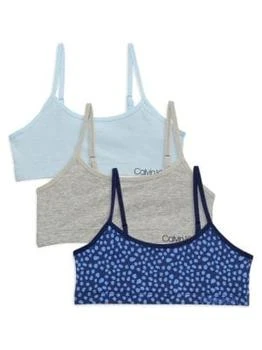 Calvin Klein | ​Girl’s 3-Pack Stretch Cotton Logo Bras,商家Saks OFF 5TH,价格¥154