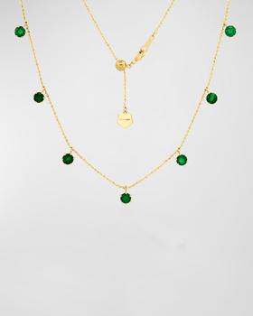 商品Graziela Gems | 18k Gold Floating Emerald Necklace,商家Neiman Marcus,价格¥29666图片