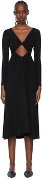 ROSETTA GETTY, ROSETTA GETTY | Black Cotton Midi Dress商品图片 额外8.5折, 独家减免邮费, 额外八五折