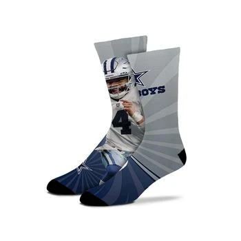 For Bare Feet | Youth Boys and Girls Dak Prescott Dallas Cowboys Record Breaker Player Crew Socks,商家Macy's,价格¥148