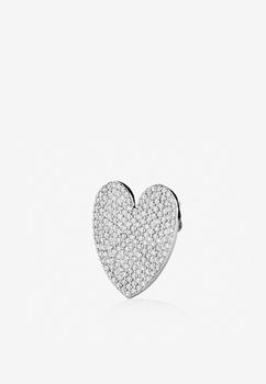 商品EÉRA | Special Order - Heart Diamond Earring in 18-karat White Gold,商家Thahab,价格¥68215图片