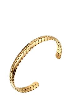 商品Stephen Oliver | 18k Gold Textured Cuff Bangle,商家Premium Outlets,价格¥1593图片