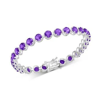 Macy's | Amethyst Tennis Bracelet (12-3/4 ct. t.w.) in Sterling Silver (Also in Garnet, Sky Blue Topaz, & Citrine),商家Macy's,价格¥3136