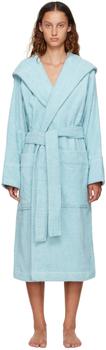 商品Tekla | Blue Hooded Robe,商家SSENSE,价格¥695图片