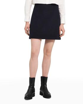 商品Theory | High-Waist Wool-Cashmere Mini Skirt,商家Neiman Marcus,价格¥1270图片