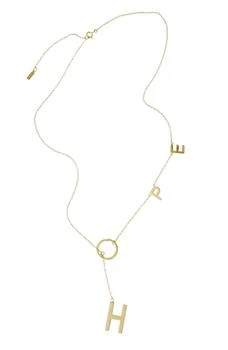 Adornia Hope Lariat Necklace gold
