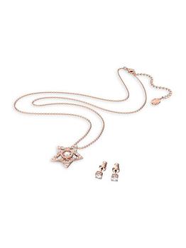 推荐Stella Swarovski Crystal Rose Goldplated 2-Piece Earrings & Necklace Set商品