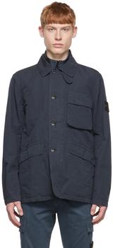 stone island jacket, Stone Island | Blue Cotton Jacket商品图片 3.9折