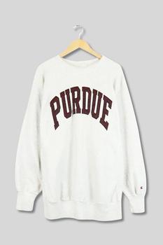 推荐Vintage Champion Reverse Weave Purdue Spellout Crewneck Sweatshirt商品