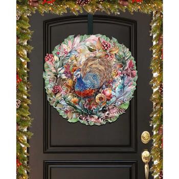 商品Designocracy | Holiday Wood Door Decor Wall Decor Hanging Decoration Turkey Wreath G. DeBrekht,商家Macy's,价格¥1130图片