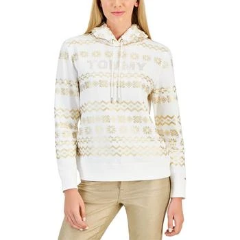 Tommy Hilfiger | Women's Foiled Printed Fair-Isle Hoodie 5.9折