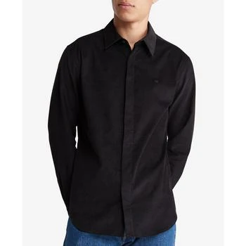 Calvin Klein | Men's Regular-Fit Solid Button-Down Corduroy Shirt 6折, 独家减免邮费