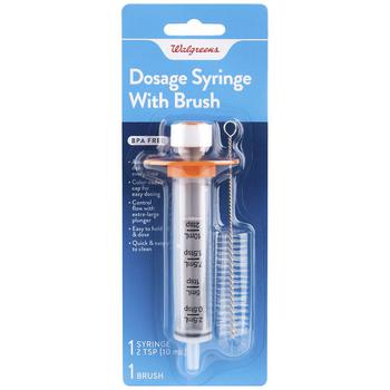 商品Walgreens | Dosage Syringe with Brush,商家Walgreens,价格¥50图片