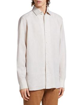 Zegna | Pure Linen Long Sleeve Shirt商品图片,