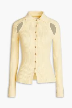 LVIR | Cutout ribbed-knit cardigan,商家THE OUTNET US,价格¥784