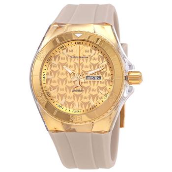 TechnoMarine | Cruise Monogram Quartz Gold Dial Mens Watch TM-115064商品图片,3.2折