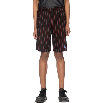 alexander wang短裤, Alexander Wang | Pinstripe Authentic Jersey Shorts - Black/Red商品图片 3.1折×额外9折, 额外九折