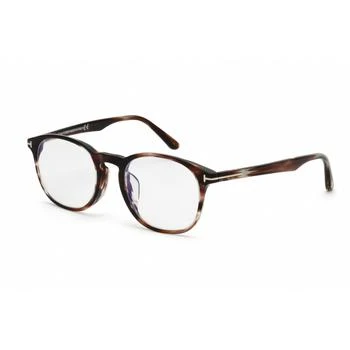 Tom Ford | Tom Ford Unisex Eyeglasses - Blonde Havana Plastic Round Shape Frame | FT5680-F-B 053,商家My Gift Stop,价格¥806