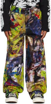 Charles Jeffrey Loverboy真假, Charles Jeffrey Loverboy | SSENSE Exclusive Kids Multicolor Jeans商品图片 3折