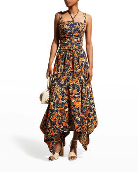 A.L.C., A.L.C. | Blanca Abstract Printed Handkerchief Maxi Skirt商品图片 5.4折