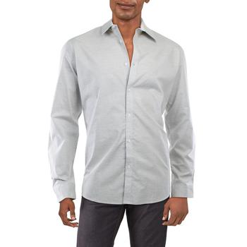 推荐INC Mens Melange Cotton Button-Down Shirt商品