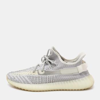 yeezy700v3, [二手商品] YEEZY | Yeezy x adidas Grey/White Knit Fabric 350 V2 Static Sneakers Size 45 1/3商品图片 