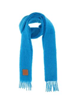 Loewe | Loewe Logo Patch Fringed Scarf商品图片,9.5折
