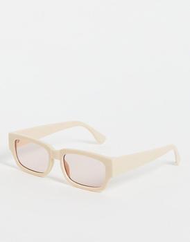 ASOS | ASOS DESIGN frame square sunglasses in milky white  - WHITE商品图片,3.5折