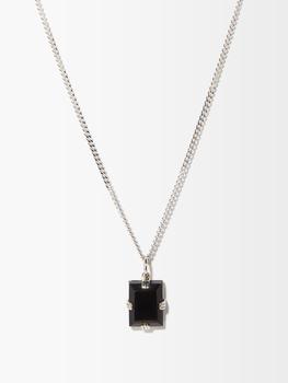 推荐Lennox onyx & sterling-silver necklace商品