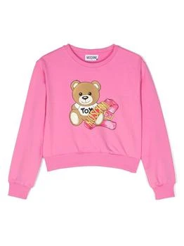 Moschino | Teddy bear-motif cotton sweatshirt 