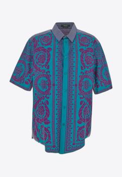 推荐Barocco Print Short-Sleeved Shirt商品