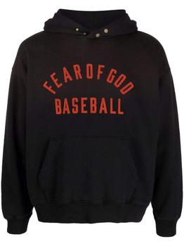 Fear of god | FEAR OF GOD Baseball Logo Hoodie Black商品图片,