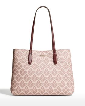 kate spade tote单肩包, Kate Spade | spade flower coated canvas large tote bag商品图片 