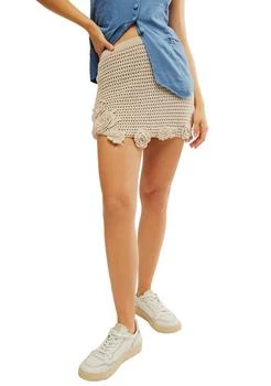 Free People | People Flora Crochet Mini Skirt 