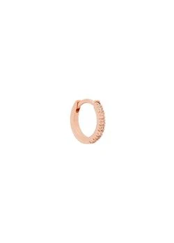 推荐18kt rose gold-plated single hoop earring商品