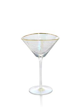 商品Zodax | Kampari Triangular Martini Glasses with Gold Rim, Set of 4,商家Lord & Taylor,价格¥595图片