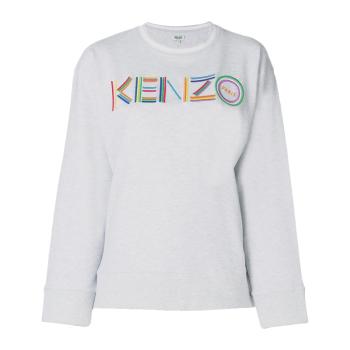 推荐Kenzo 高田贤三 女士浅灰色棉质徽标刺绣运动衫 F862SW7574XP-93商品