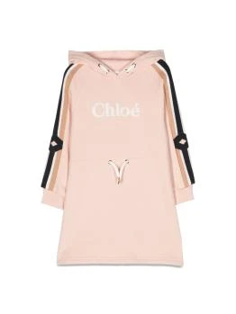 Chloé | Chloé 女童连衣裙 C12941K45K 粉红色,商家Beyond Boutique HK,价格¥1442