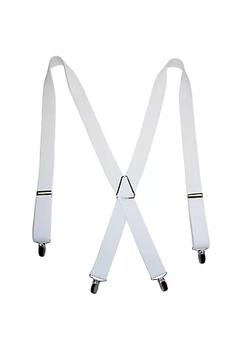商品Men's Elastic X-Back Suspenders with Silver Hardware图片