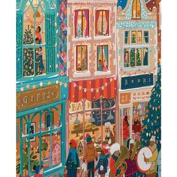 商品Eeboo | Piece And Love a Happy Holiday 1000 Piece Square Adult Jigsaw Puzzle Set, Ages 14 and up,商家Macy's,价格¥169图片