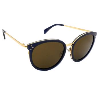 推荐Celine Brown Cat Eye Ladies Sunglasses CL40033F 90E 56商品