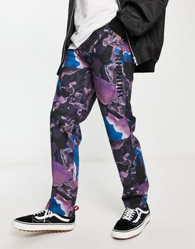 Rip N Dip | RIPNDIP ultralight beam casual trousers in black with all over art print商品图片,