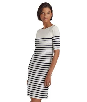 Ralph Lauren | Striped Cotton Boatneck Dress 