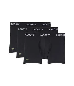 Lacoste | 3-Pack Solid with Semi Fancy Belt Underwear Trunks,商家Zappos,价格¥199